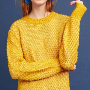 Anthropologie Harlyn Yellow Sweater, Large